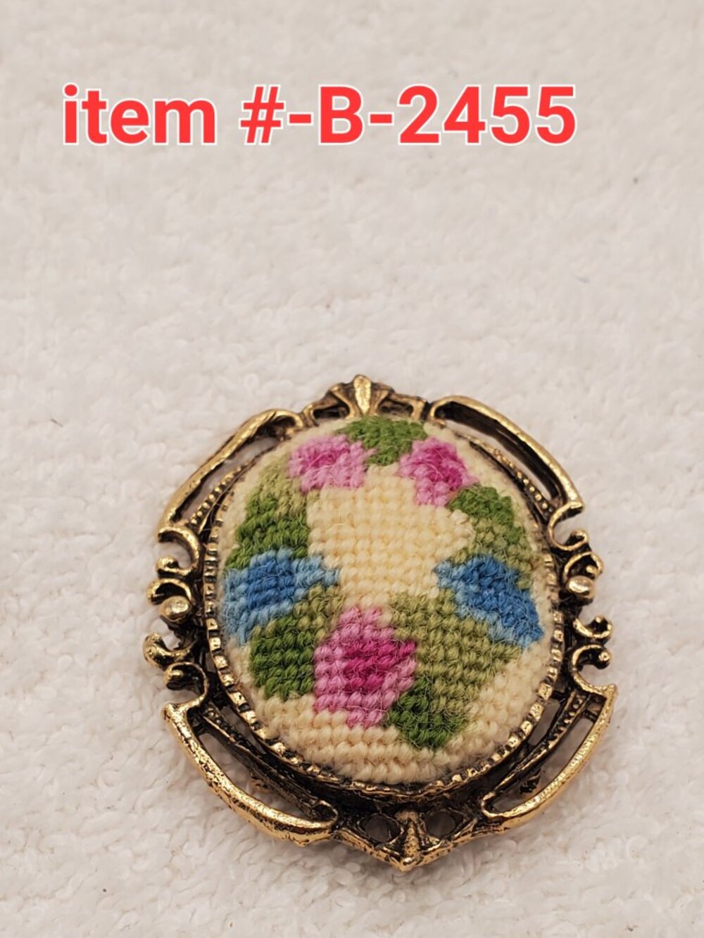 1 Brooch,. item # B-2455,. wt. 22 grams.